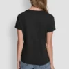 Dkny Stacked Eyelet Logo Tee