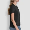 Dkny Stacked Eyelet Logo Tee