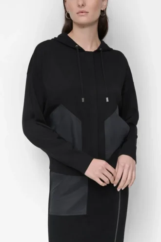 Drop Shoulder Zip up Hoodie