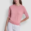 Elbow Sleeve Crew Neck Sweater
