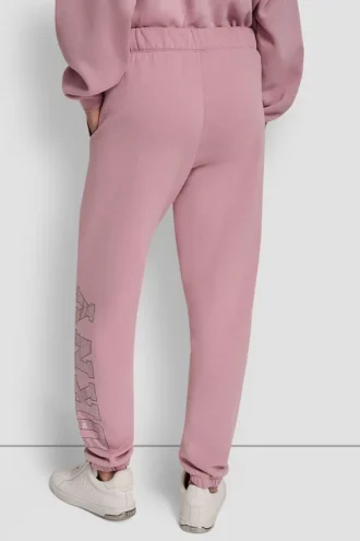 Exploded Rhinestone Varisty Logo High Rise Relaxed