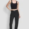 Extra High-Rise Logo-Waist Wide-Leg Jogger