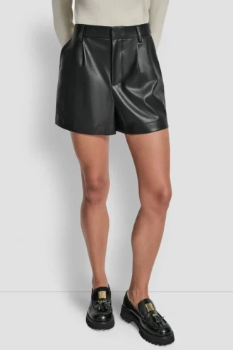 Faux Leather Shorts