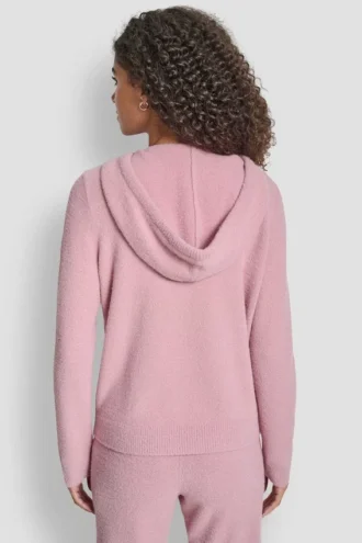 Feather Yarn Hoodie with Drawcord and Tonal Logo