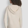 Feather Yarn Hoodie with Drawcord and Tonal Logo