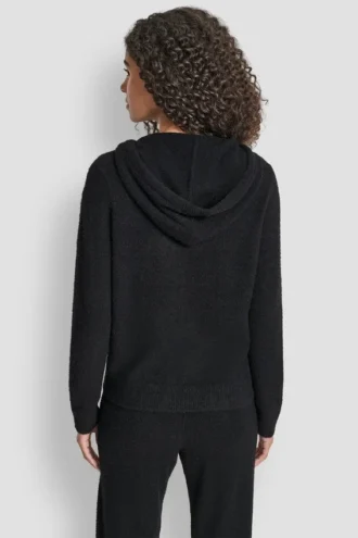 Feather Yarn Hoodie with Drawcord and Tonal Logo