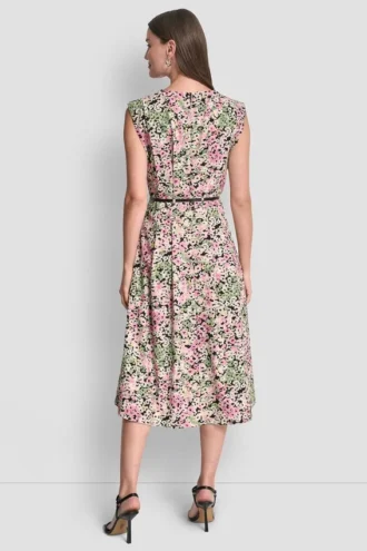 Floral Midi Fit & Flare Dress