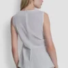 Front Ruched Sleeveless Top