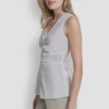 Front Ruched Sleeveless Top
