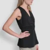 Front Ruched Sleeveless Top