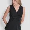 Front Ruched Sleeveless Top