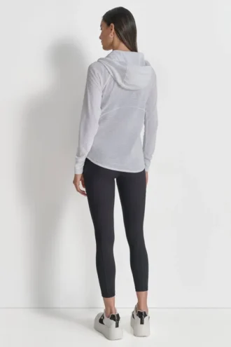 Full Zip Mini Waffle Hoodie