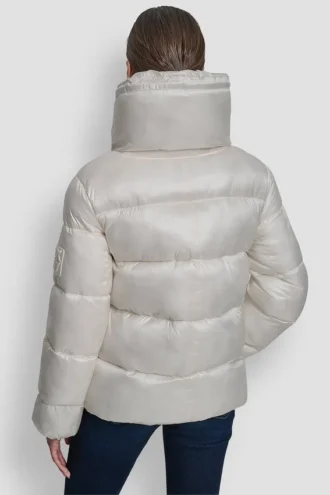 Funnel-Neck Lightweight Puffer Jacket