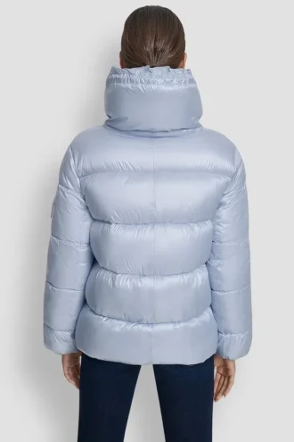 Funnel-Neck Lightweight Puffer Jacket