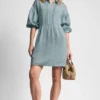 Gauze V-Neck Dress