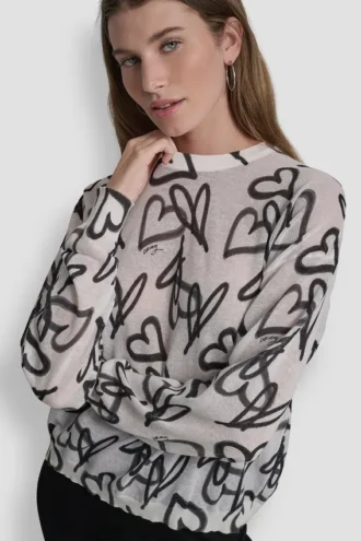 Graffiti Heart Sweater
