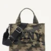 Hadlee Small Logo Embroidered Camo Tote