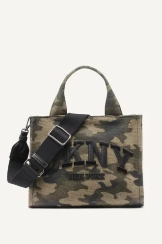 Hadlee Small Logo Embroidered Camo Tote