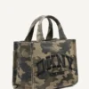 Hadlee Small Logo Embroidered Camo Tote
