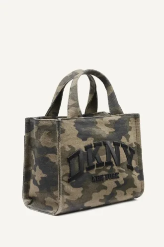 Hadlee Small Logo Embroidered Camo Tote