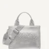 Hadlee Small Metallic Logo Tote