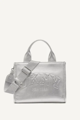 Hadlee Small Metallic Logo Tote