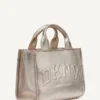 Hadlee Small Metallic Logo Tote