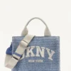 Hadlee Small Straw Logo Tote