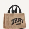Hadlee Small Straw Logo Tote