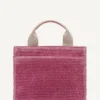 Hadlee Small Straw Logo Tote