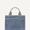 Hadlee Small Straw Logo Tote
