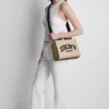 Hadlee Small Straw Logo Tote