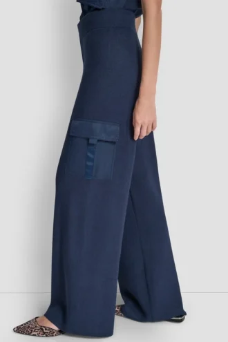 High Rise Cargo Sweater Pant