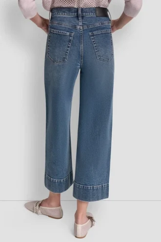 High Rise Cropped Utility Wide Leg