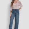 High Rise Cropped Utility Wide Leg