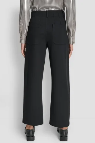 High Rise Cropped Wide Leg Pant