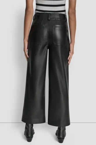 High Rise Cropped Wide Leg Pant