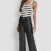 High Rise Cropped Wide Leg Pant