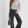 High Rise Cropped Wide Leg Pant