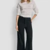 High-Rise Cropped Wide Leg Pants