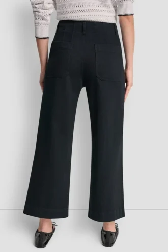 High-Rise Cropped Wide Leg Pants