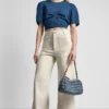 High-Rise Cropped Wide Leg Pants