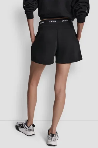 High-Rise Logo-Waist Sweat Shorts