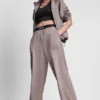 High-Rise Logo-Waist Wide-Leg Pant