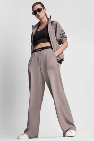 high rise logo waist wide leg pant 1 1 330x495 - High-Rise Logo-Waist Wide-Leg Pant