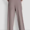 High-Rise Logo-Waist Wide-Leg Pant
