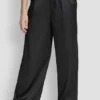 High Rise Pleated Wide Leg Trouser