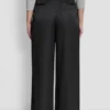High Rise Pleated Wide Leg Trouser