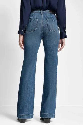 High Rise Relaxed Flare with Pockets