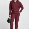 High-Rise Rib-Knit Jogger